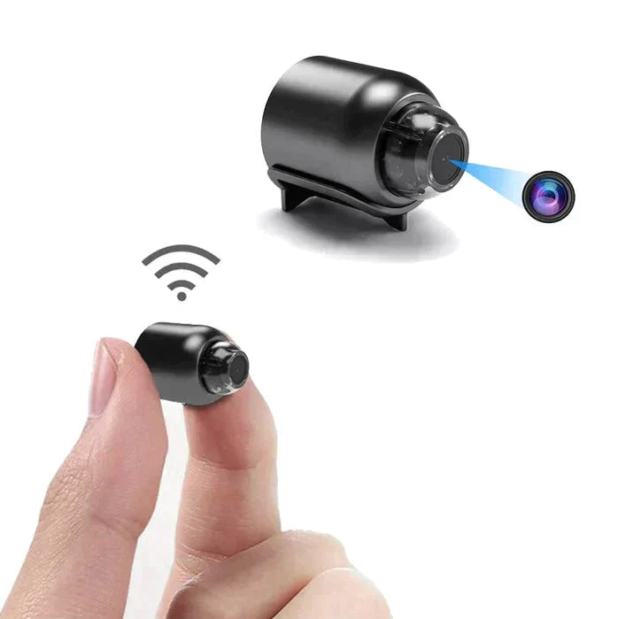 Ultrakleine WiFi-IP-Überwachungskamera | 1080P Full HD | Infrarot-Nachtsicht | 120° Weitwinkel | Intelligente Bewegungserkennung & Push-Alarm | Bidirektionales Audio
