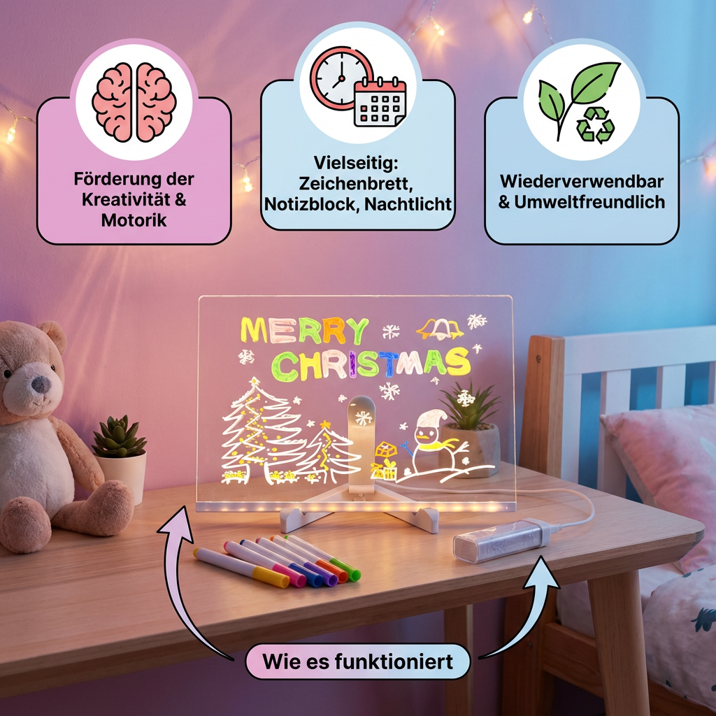 Leuchtendes LED-Zeichentablett für Kinder