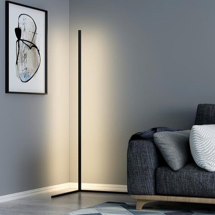 Slim LED-Ecklampe, dimmbar, Wohnzimmer & Schlafzimmer