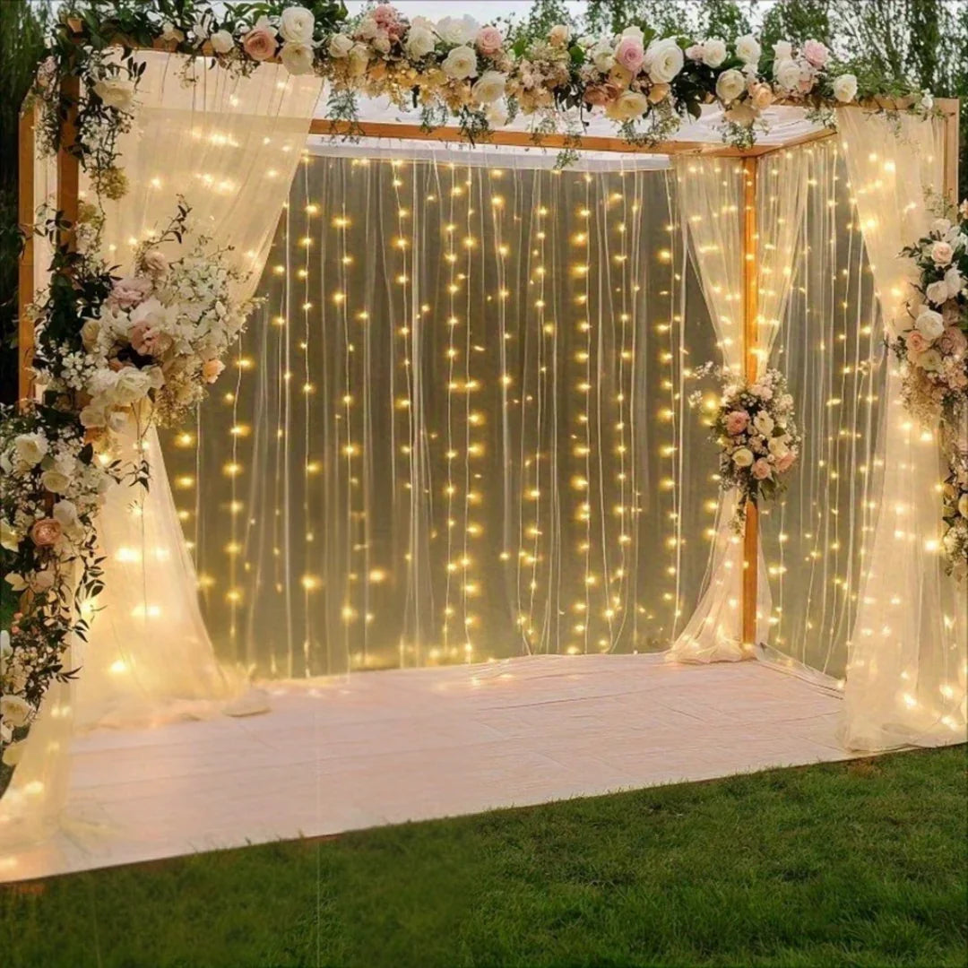 Feenlichtvorhang - USB LED - Fernbedienung
