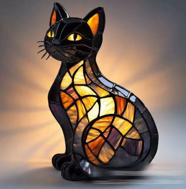 SHIMMER STATUE – Künstlerische LED-Nachtlampe mit Hunderassen-Motiv