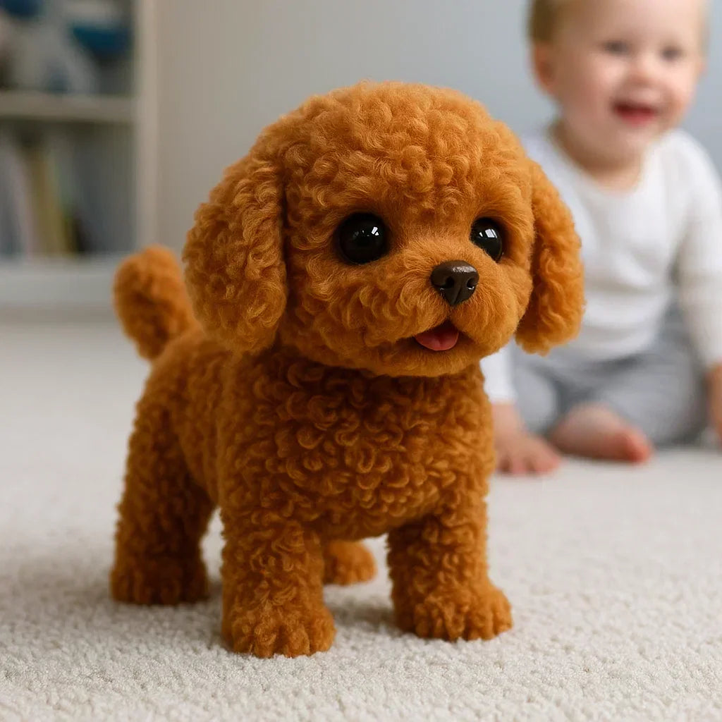 Kuscheltier Hund Interaktiv Realistisch Plüsch
