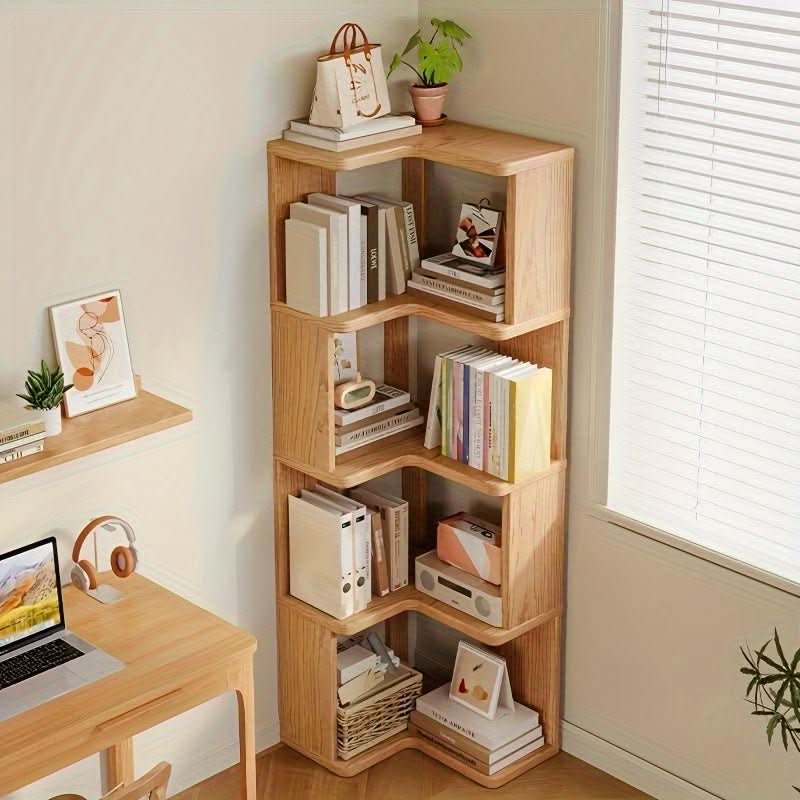 ARDENVELL – Eckschrank aus verarbeitetem Kiefernholz im skandinavischen Stil für platzsparende Eleganz & Funktionalität