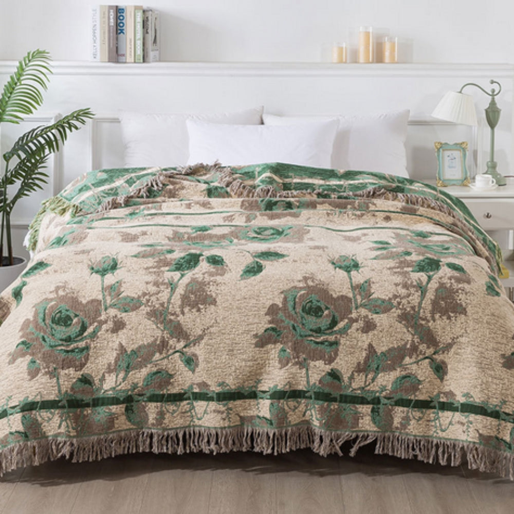 Rosewood Grace Wurfdecke aus Baumwolle