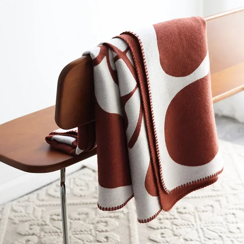 NordLuxe | Jacquard-Wurfdecke | Imitiertes Kaschmir | Weich & Warm | Sofabezug & Tagesdecke im nordischen Stil