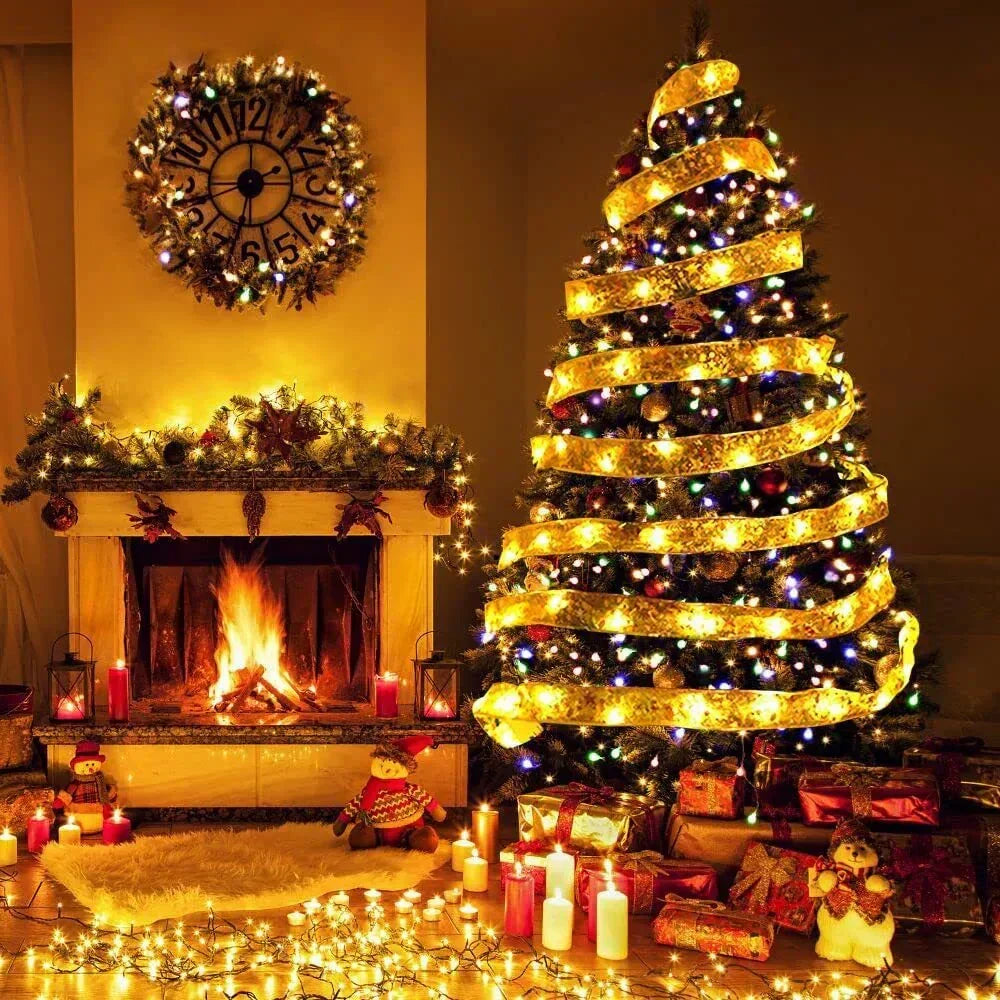 Weihnachtslichterband - Funkelband - Festliche Dekoration