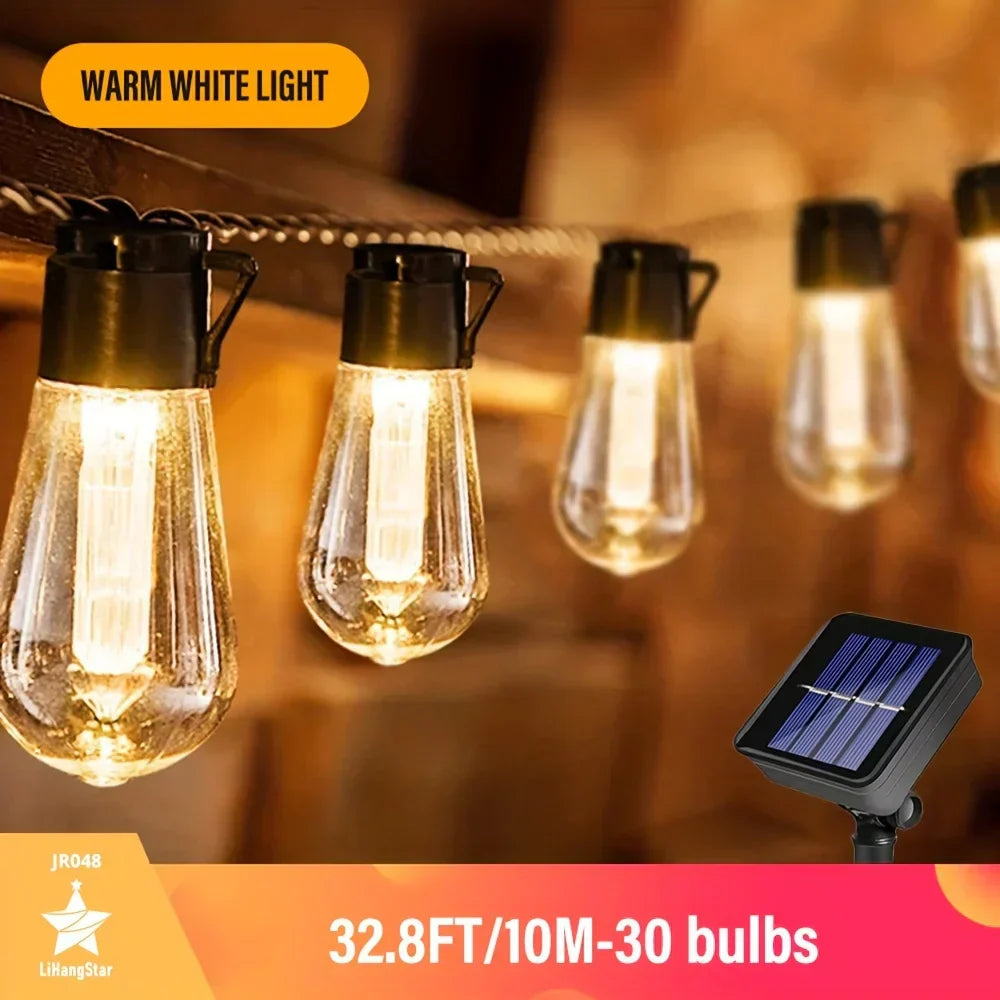 LED Solar Lichterkette SolaLuma | Wasserdicht IP44 | Für Garten, Terrasse & Camping | Automatische Beleuchtung