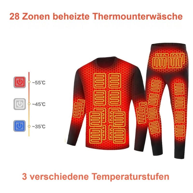 Beheizbare USB Thermounterwäsche Anzug