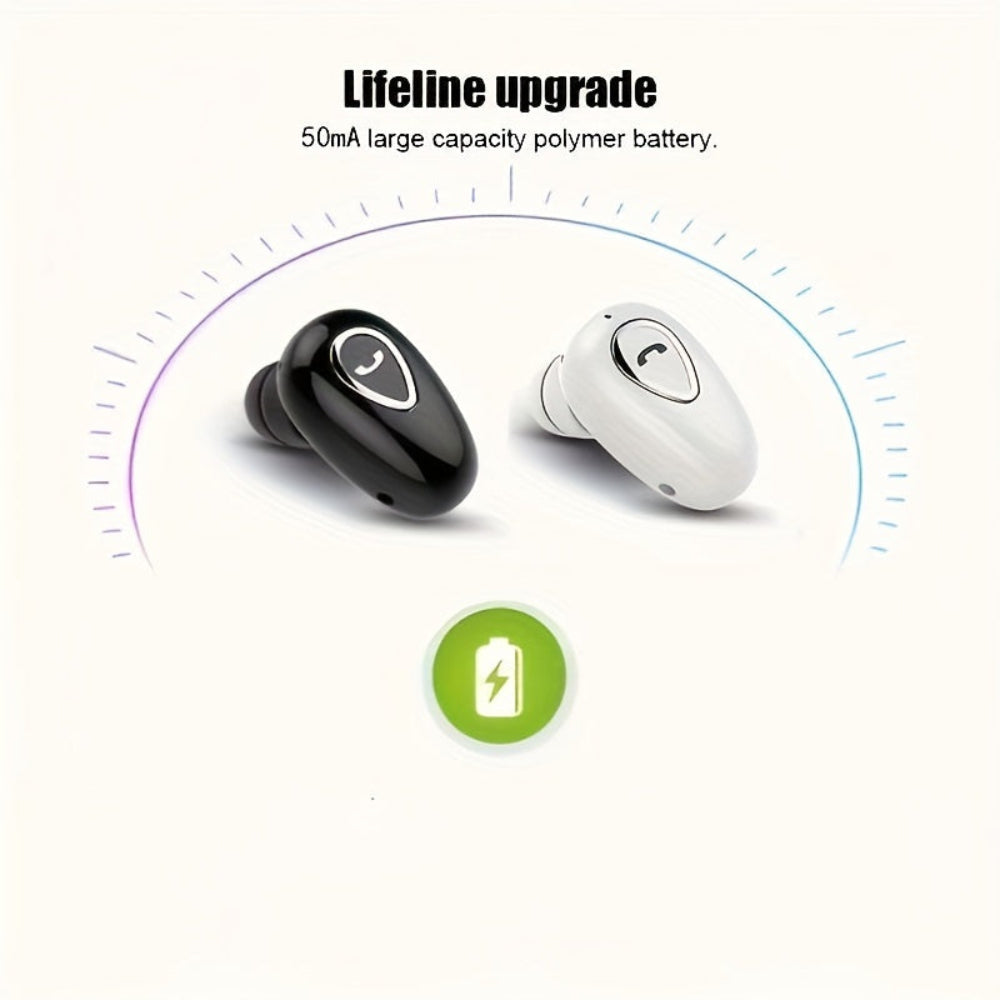 Bluetooth-Ohrhörer, kabellos, mini, unsichtbar, einseitig
