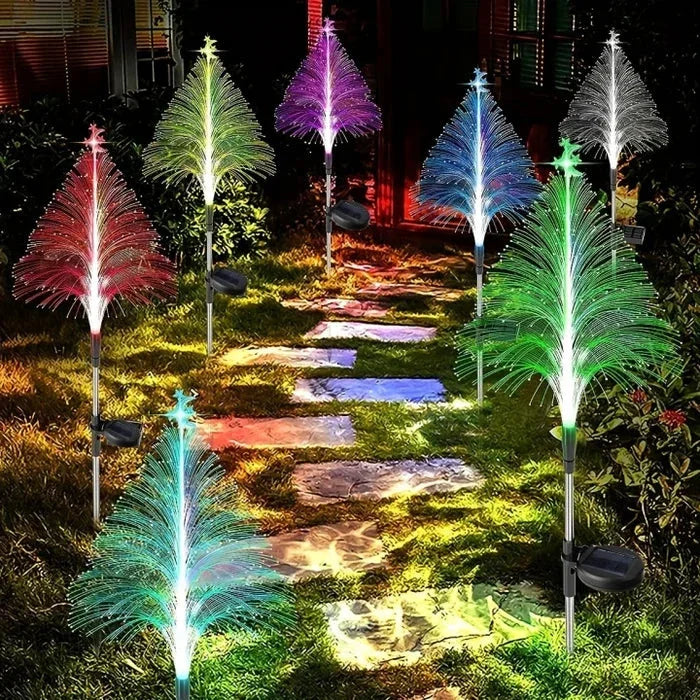 Solar Weihnachtsbaumlichter - Außendekoration für den Garten - LED Lichter