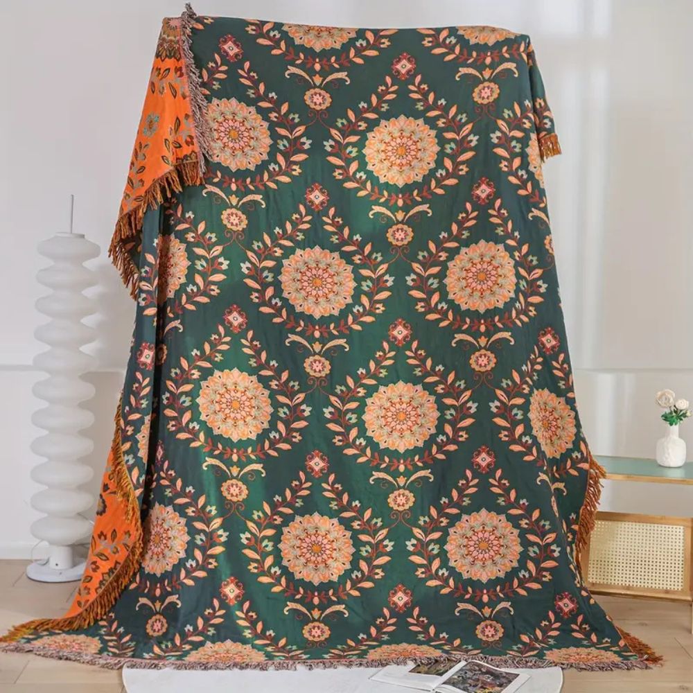 Sunfern Vintage Wendedecke aus Baumwolle