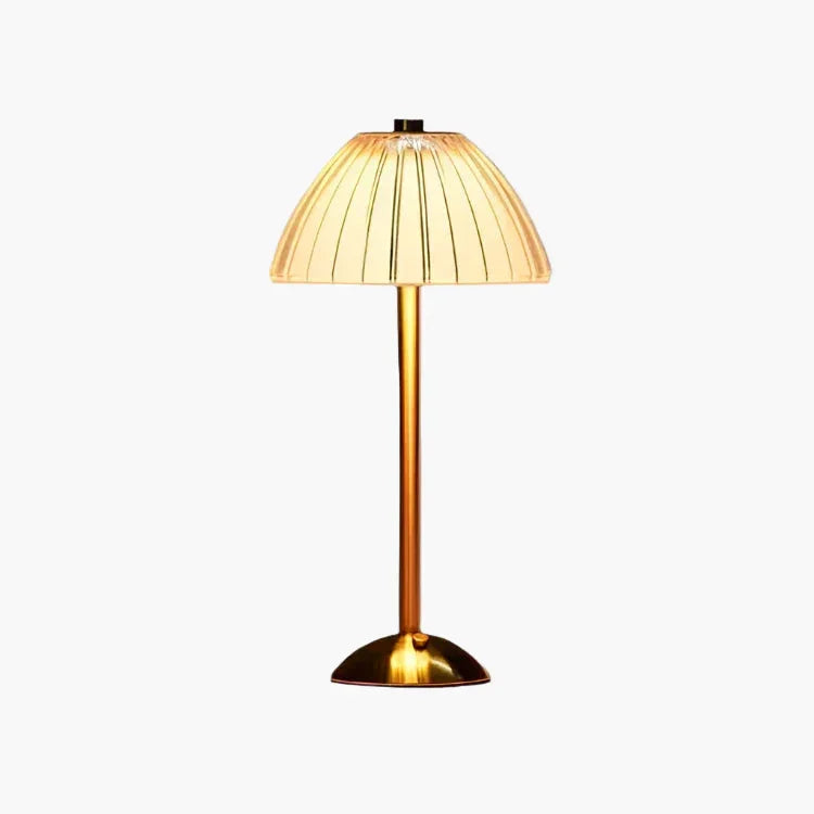 Tischlampe - Kristallschirm - USB-Ladung