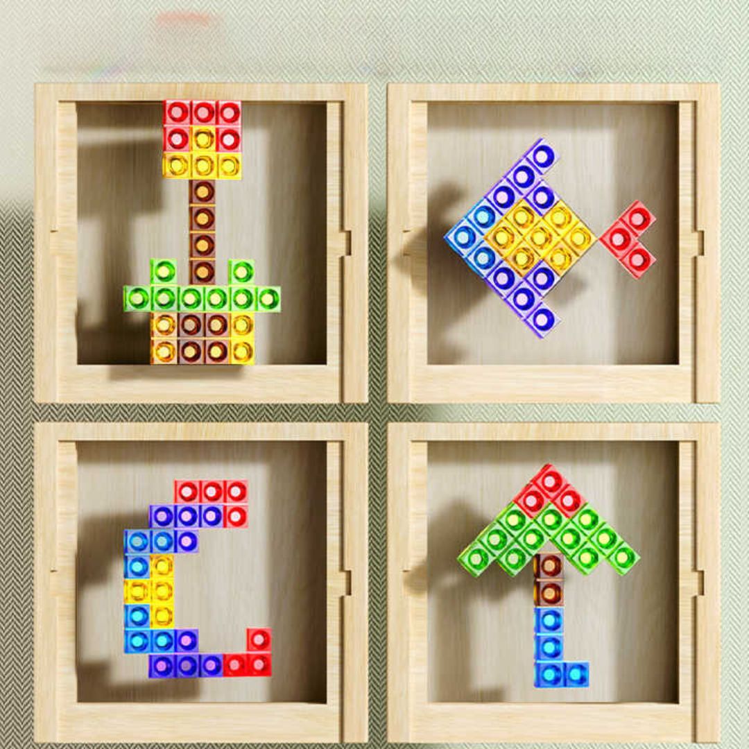 Magisches Holz-Tetris-Spiel (Standardmodell)