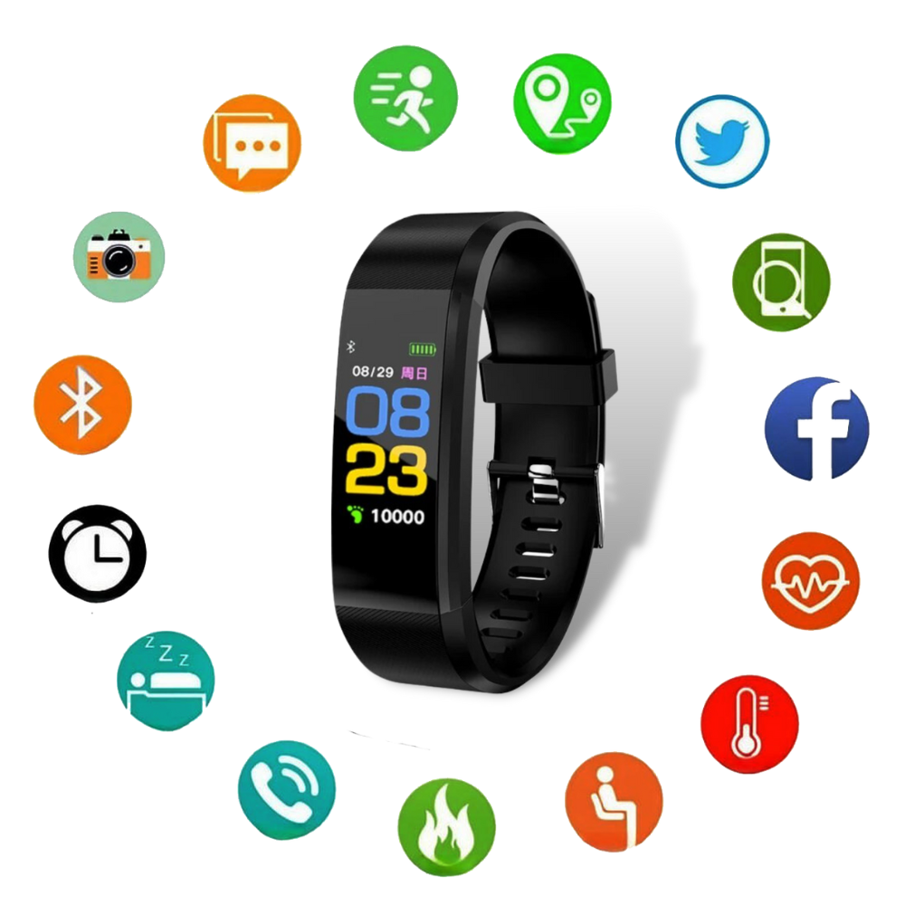 Fitness Uhr Senioren Silikon Wasserdicht