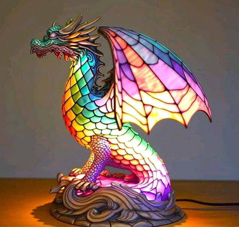 Tischlampe Glas Kunst Tier Design