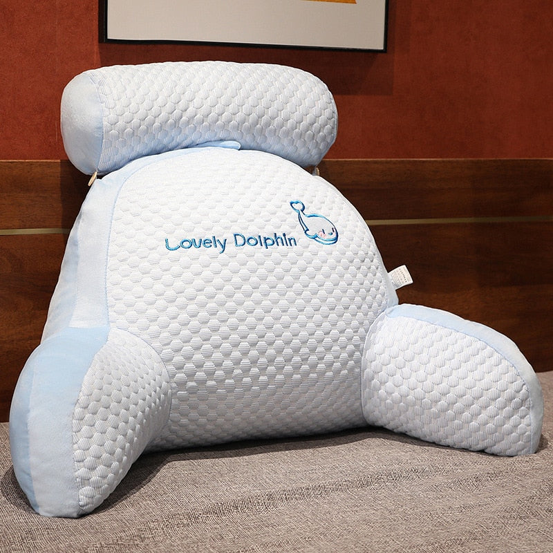 Rückenstützkissen mit Rückenunterstützung | Lese-Kissen für Bett & Sofa | RelaxHug