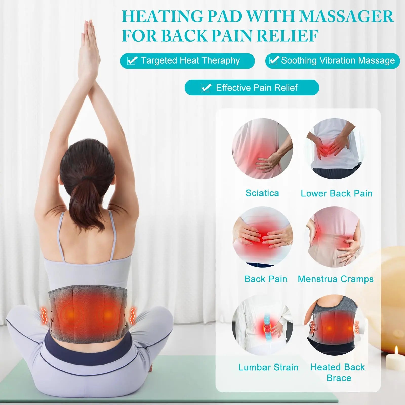 Heizkissen und Massager für den unteren Rücken