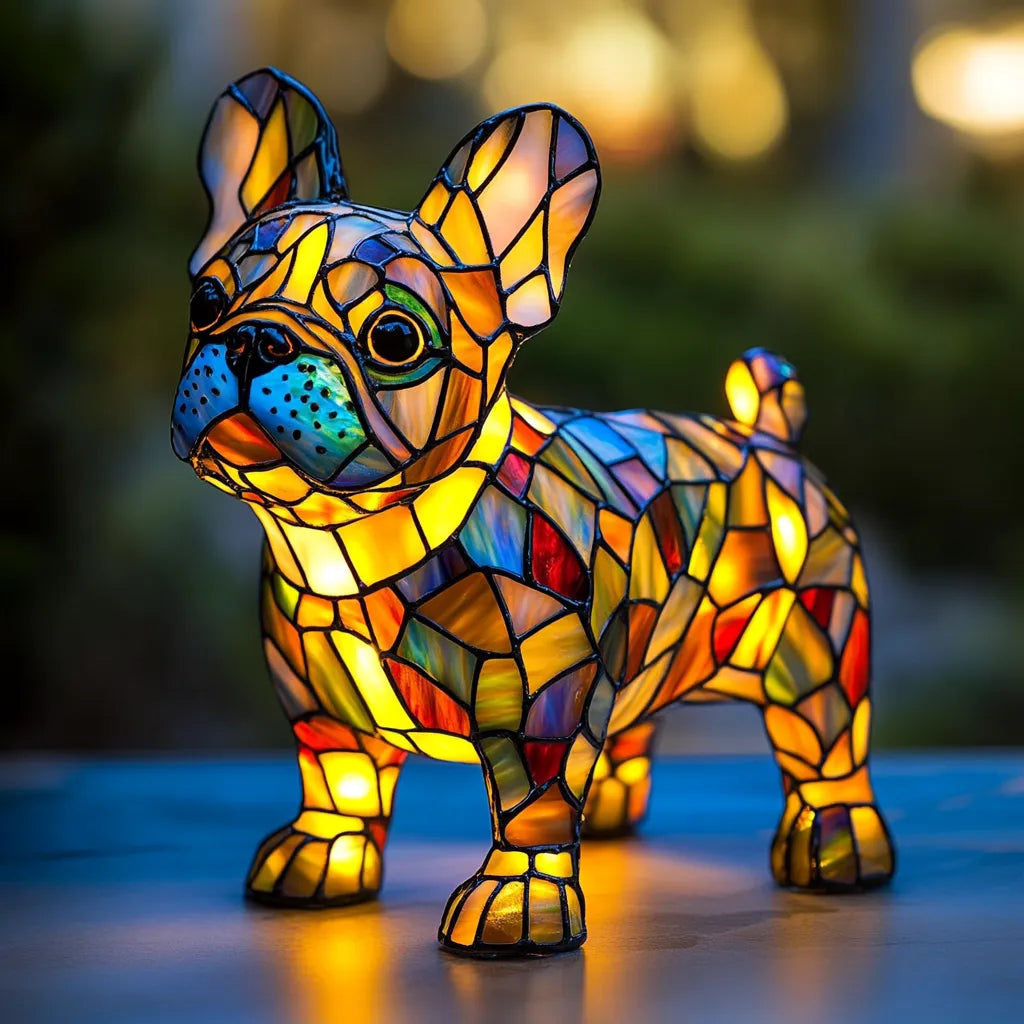 Licht Hund - handgefertigte Lampe, die Herzen zum Strahlen bringt