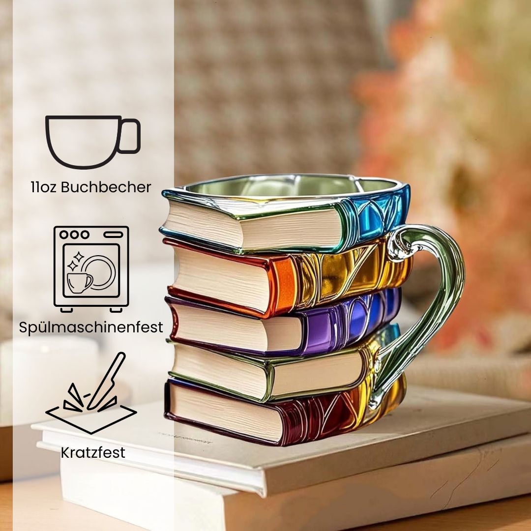 Handgefertigte 3D Lesevergnügen Tasse - das Original