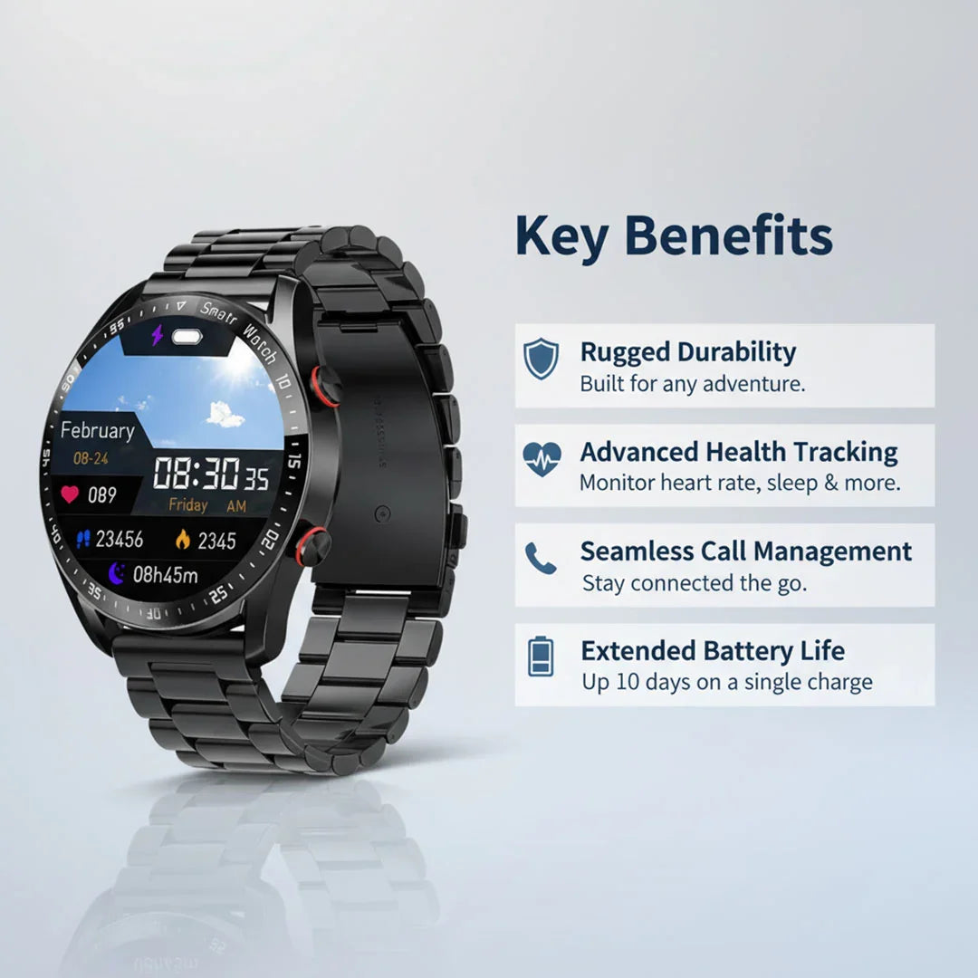 Smartwatch - Robustes Design - Gesundheitsüberwachung