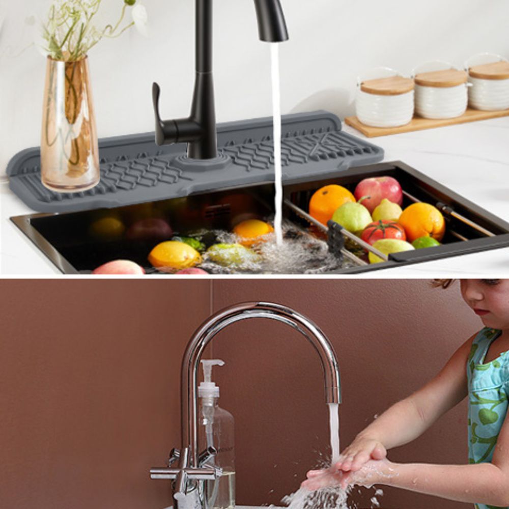 Aqua Slope Gummi Wasserhahn Spülmatte