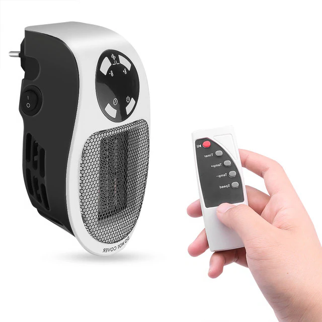 500W Tragbarer Elektrischer Heizlüfter - Kompakter Ventilatorheizer - Leiser Betrieb