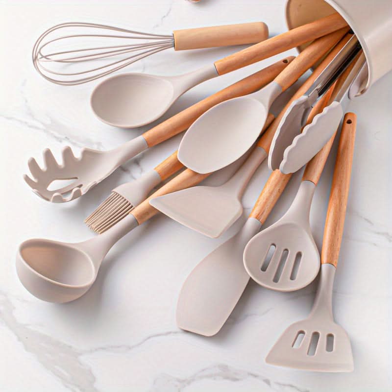 SILICOWARE – 12-teiliges Küchen-Silikon-Set | Hitzebeständig & Spülmaschinenfest