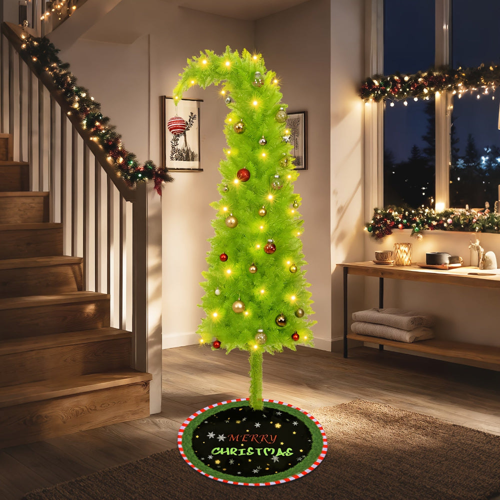 Biegbarer Weihnachtsbaum, Festliche Wohnungsdekoration Tischdisplay