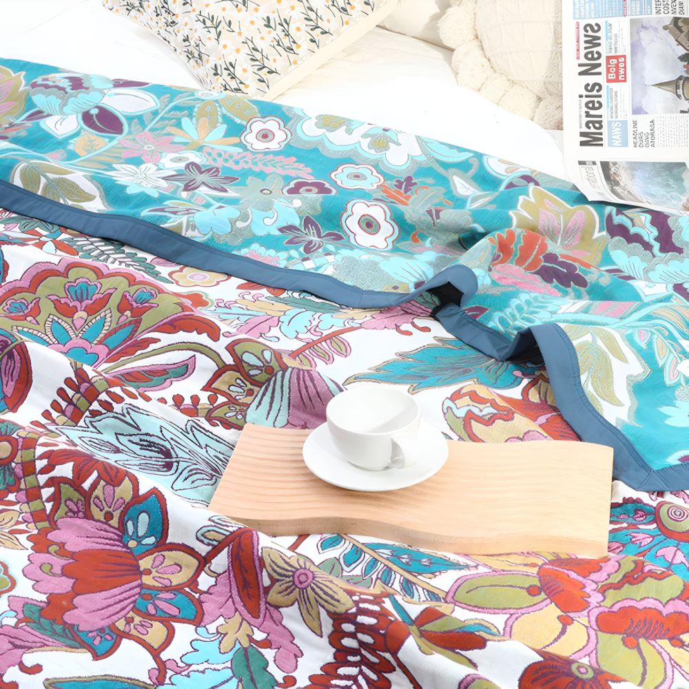 Florale Ruhe Wendeblanket