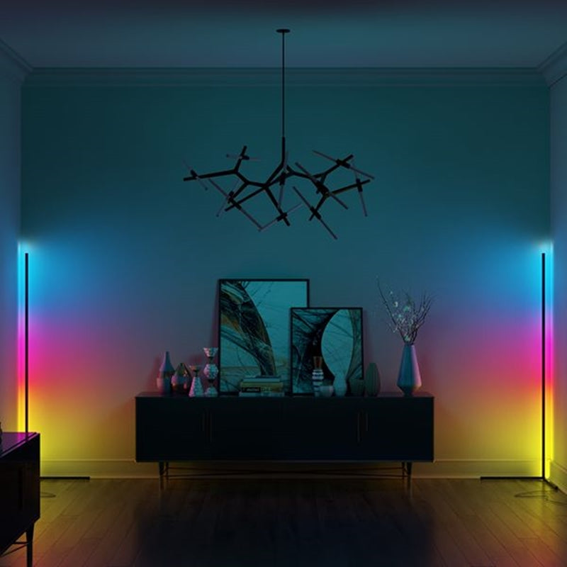 Slim LED-Ecklampe, dimmbar, Wohnzimmer & Schlafzimmer
