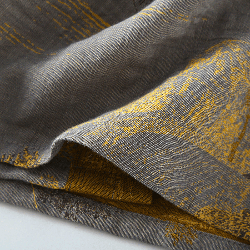 Kimono Baumwollgaze Bademantel – Retro-Bademantel im Unisex-Design