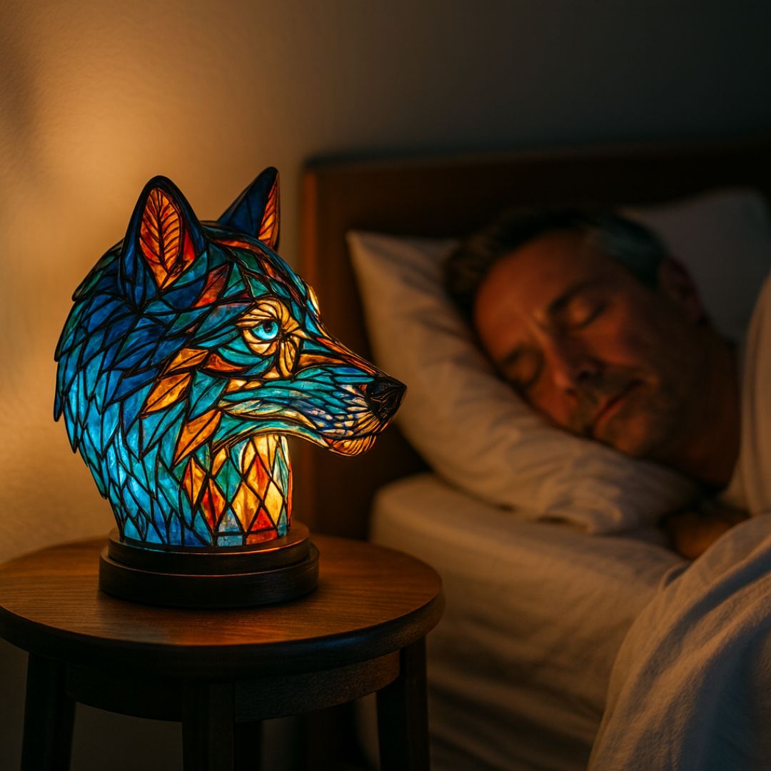 LeuchtWolf - handgefertigte Lampe, die Herzen zum Strahlen bringt