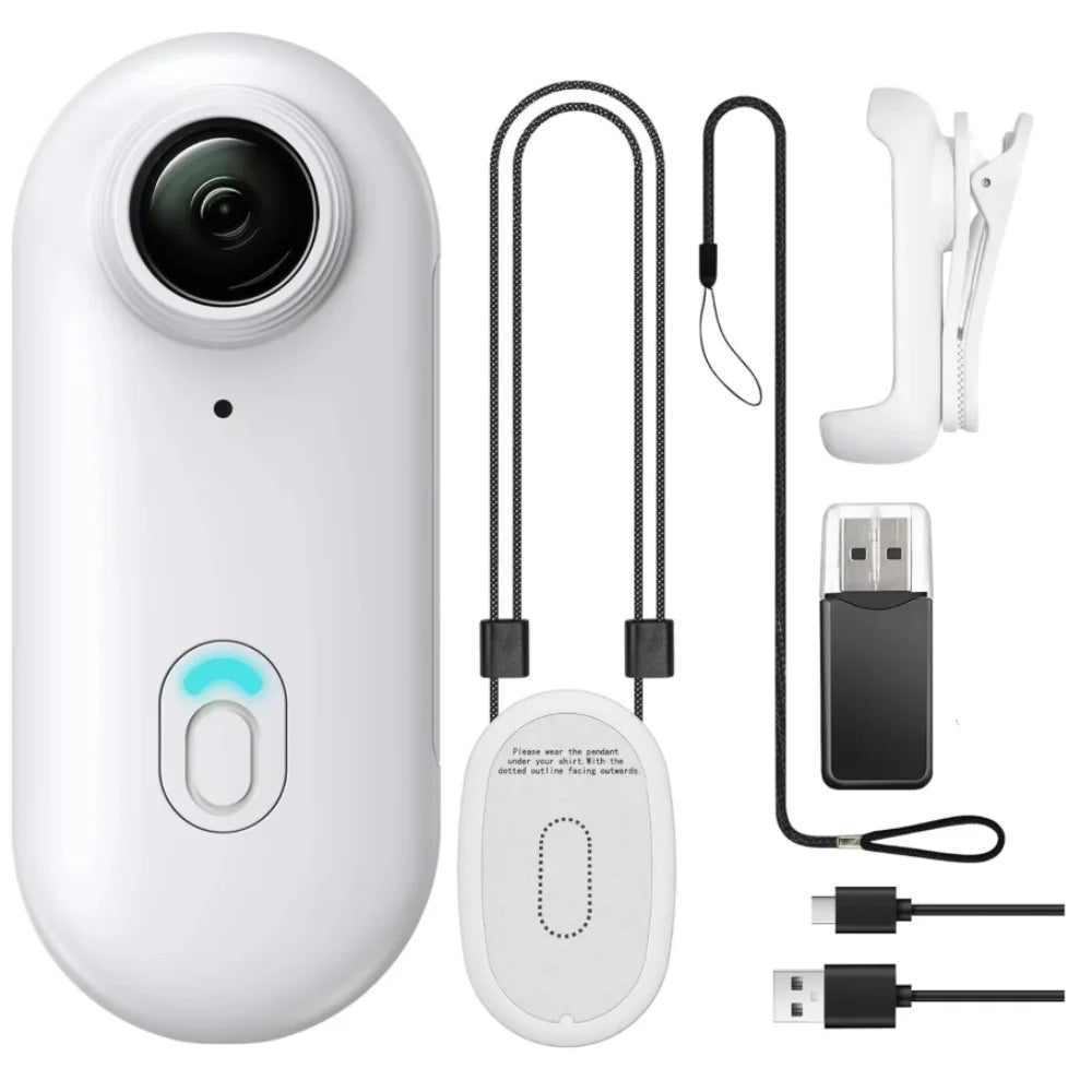 4K Mini WiFi Action-Kamera, Tragbar, Wasserdicht, Magnetclip, 360° Halterung