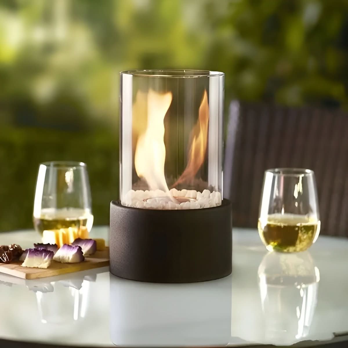 SleekFlame Tischkamin – Elegantes Tischfeuer für jede Atmosphäre