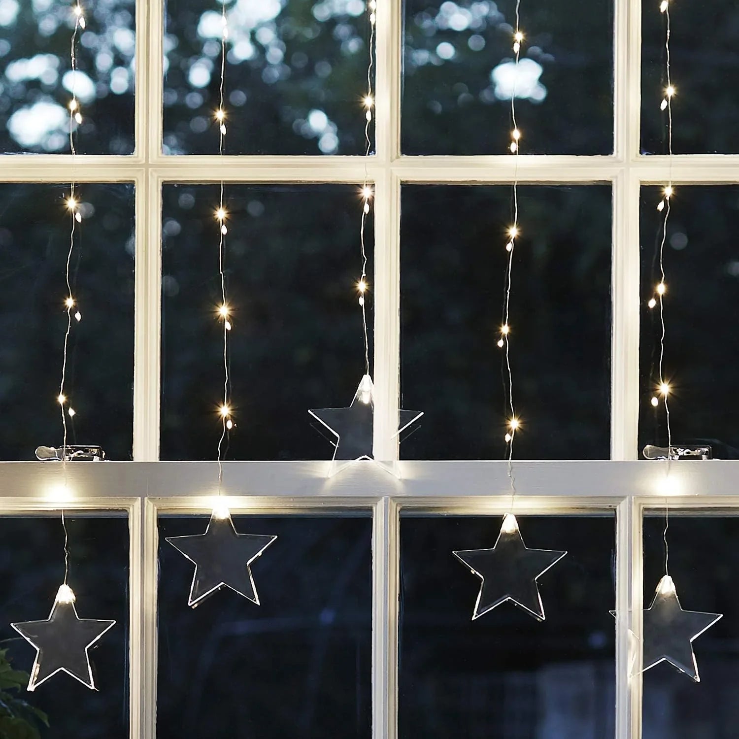 Sternvorhanglichter - Weihnachtsdekorationen - LED Lichterkette