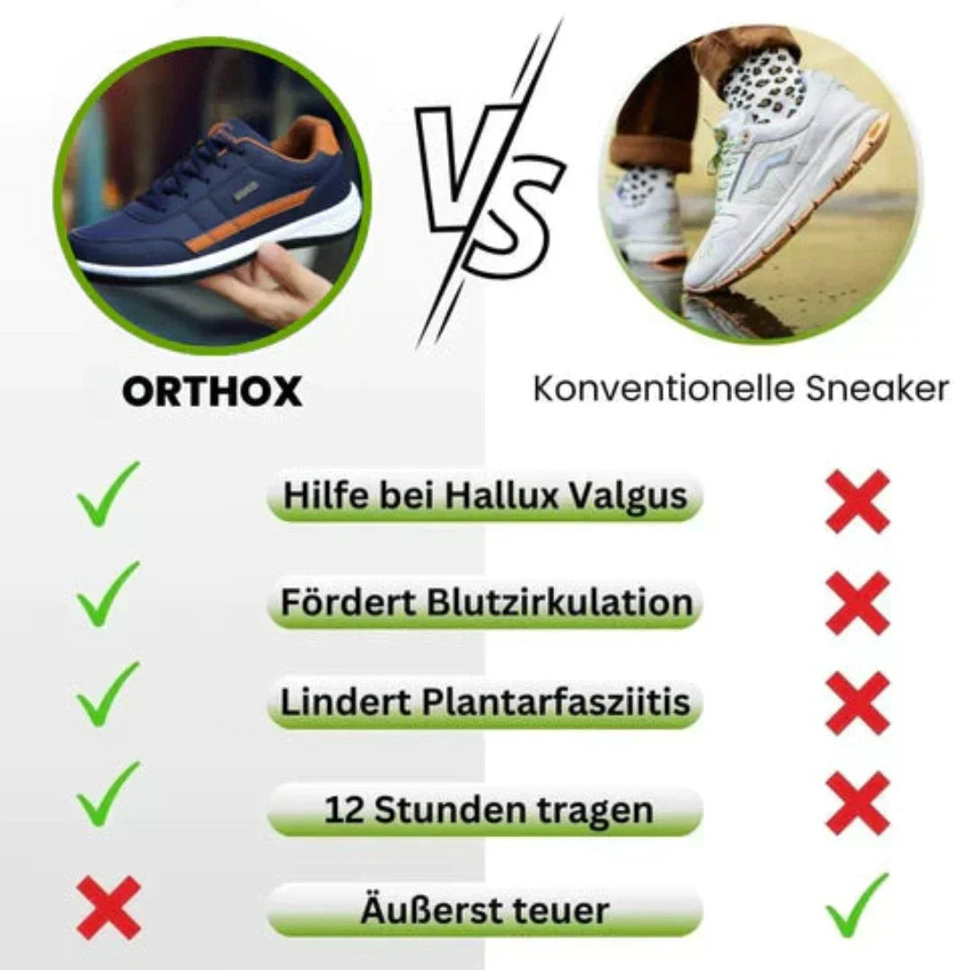 OrthoX - Ergonomische, schmerzlindernde Komfortschuhe Unisex - Sonderaktion 1+1 Gratis