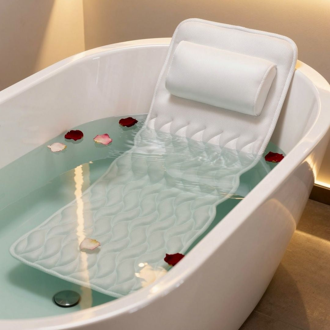 Badewannen-Kissen | Ergonomisches Badekissen | Komfortabel in der Badewanne | Badelux