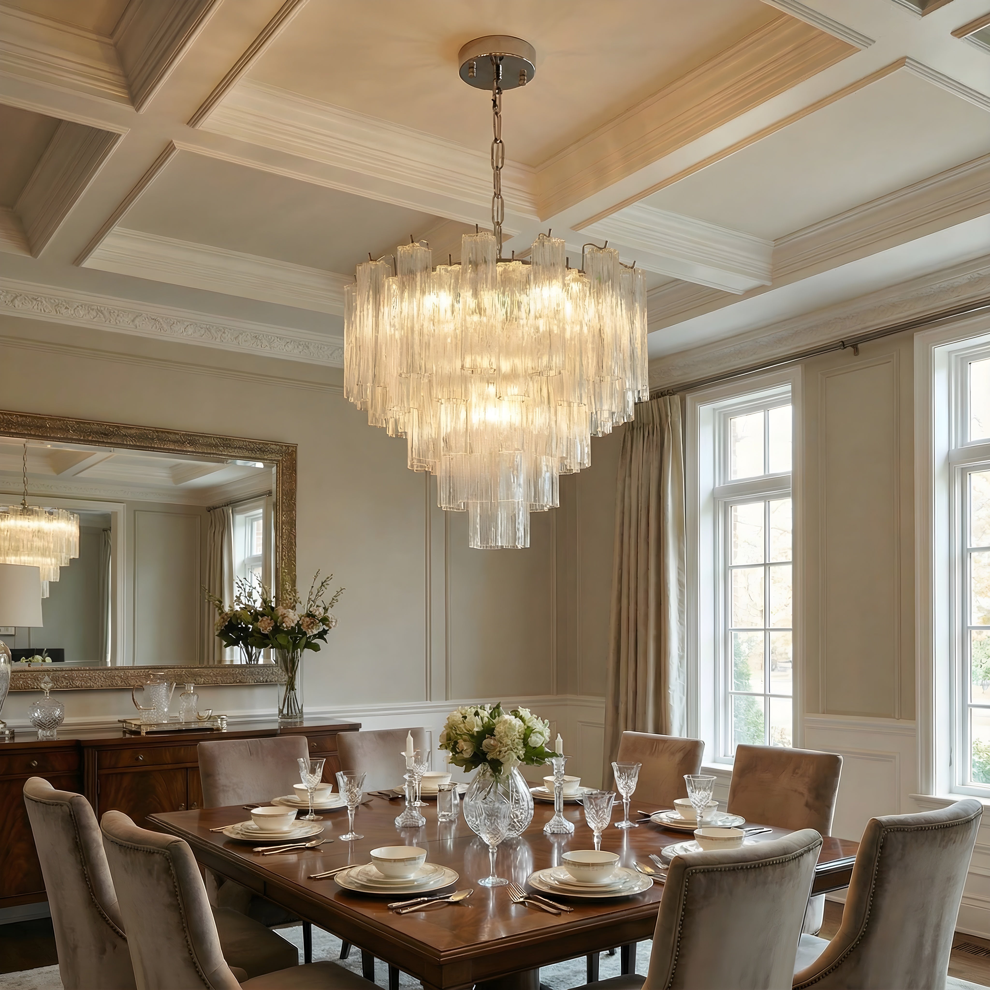 Französischer Glas-Chandelier