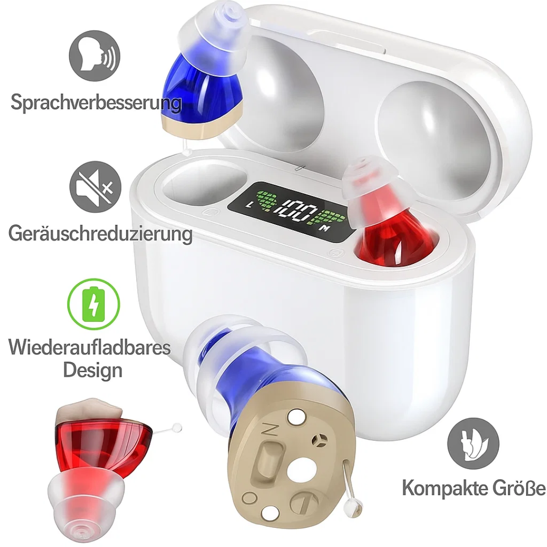 Drahtlose wiederaufladbare Hörgeräte