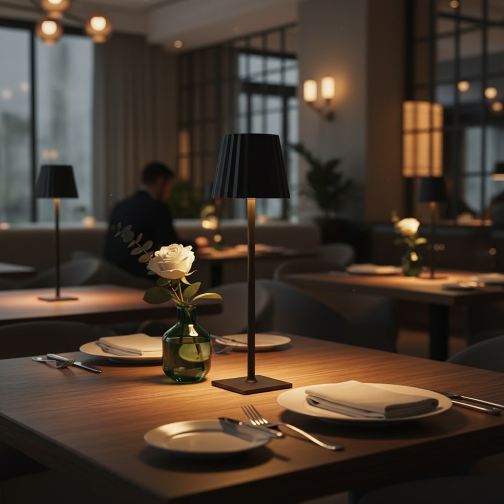 Kabellampe | Lampe für das Wohnzimmer | Moderne Tischleuchte mit Akku | VelaLume