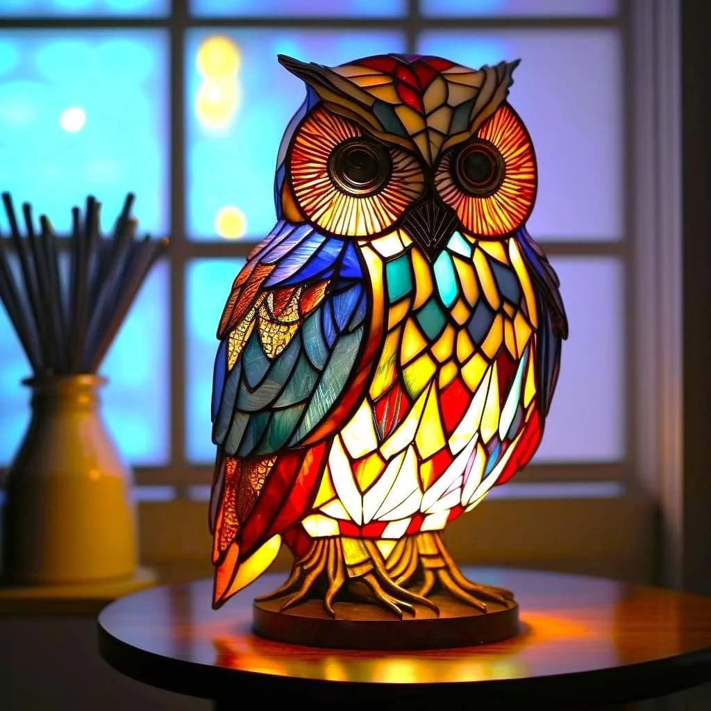 Tischlampe Glas Kunst Tier Design