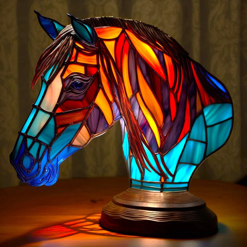 Tischlampe Glas Kunst Tier Design