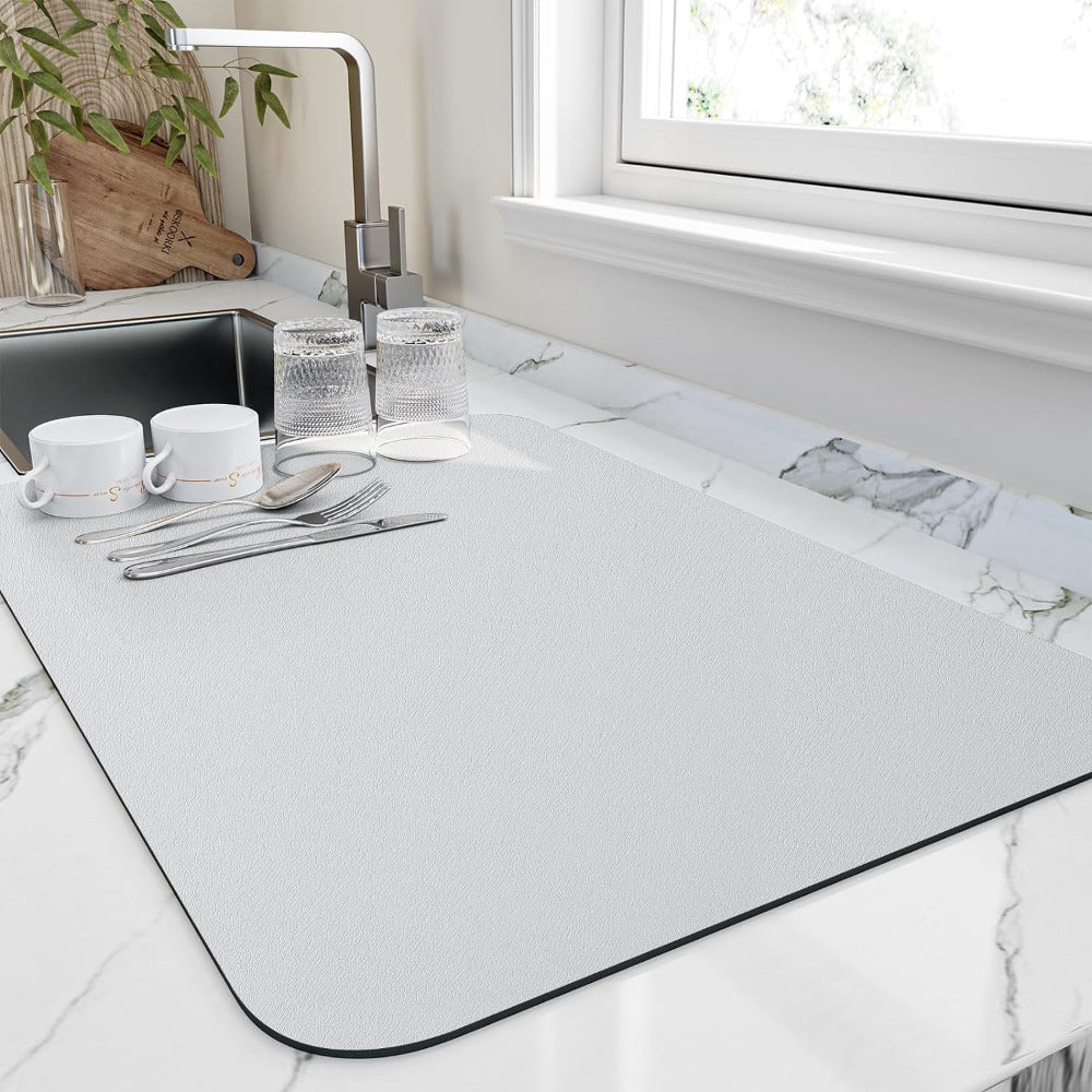 Schnelltrocknende Küchen Geschirrmatte | Hochabsorbierend